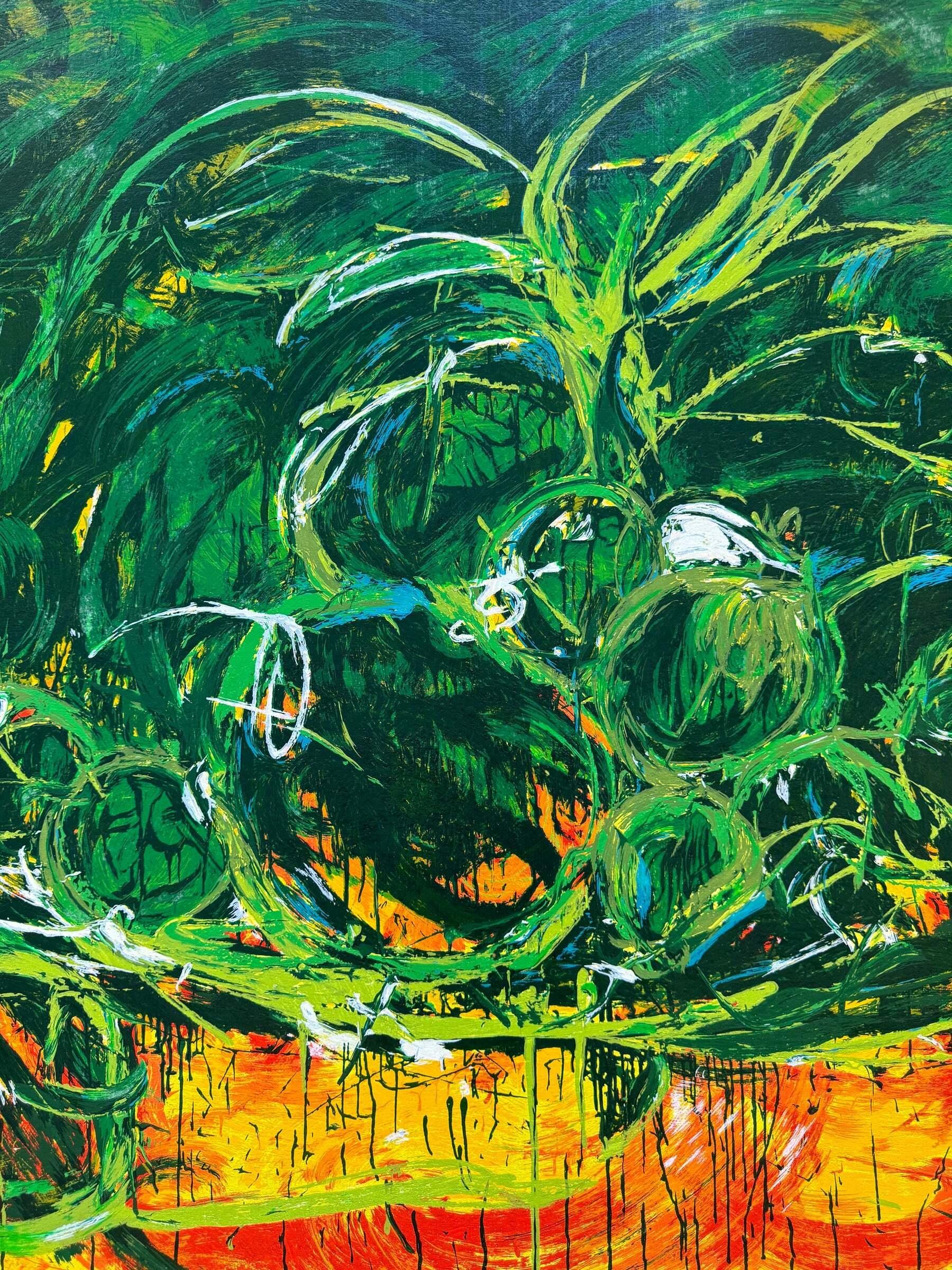 Mario Schifano (1934–1998) -  Natura - Enamel screen printing - 1988 For Sale 2