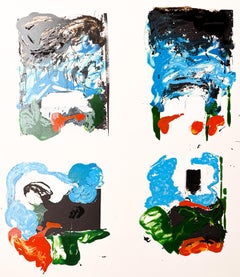 Mario Schifano (1934-1998) - Vedute interrotte - Litografia con serigrafia