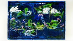 Mario Schifano (1934–1998) – Watherlillies – Enamel screen printing – 1988