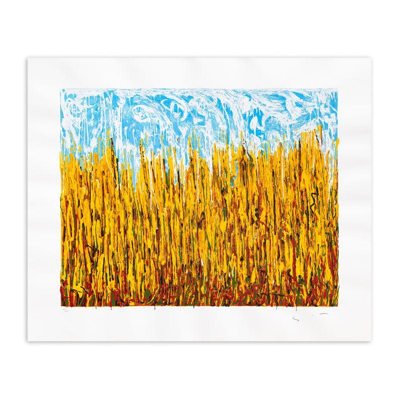Mario Schifano ( 1934 - 1998 ) - Campo di pane - serigrafia a smalto firmata a mano in 30 colori, 1996

Informazioni aggiuntive: 
Materiale: Serigrafia a smalto a 30 colori su carta Magnani
Edizione limitata di 199 esemplari in numeri