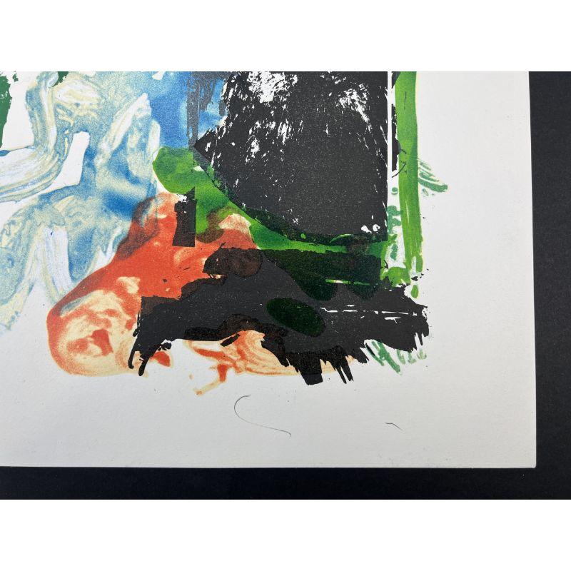 Mario Schifano - Centrale - Lithographie signée à la main avec crémaillère en soie, 1988 1