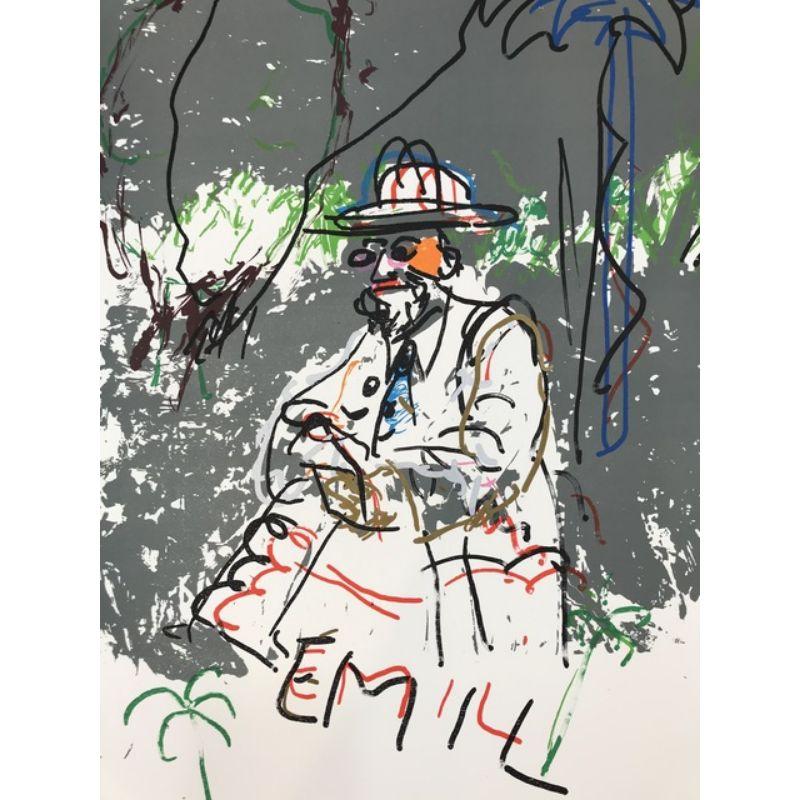Mario Schifano (1934 - 1998) - Emil - Hand-Signed Lithograph with Silk-Screen, 1988

Additional Information:
Material: Lithograph with Silk-Screen effects on Magnani paper, 
Edited in 1988
Limited edition, signed in pencil by artist
Current exemplar