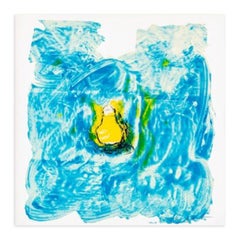 Mario Schifano - In Luce - Handsignierte Lithographie mit Seidenschirm, 1988