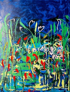 Mario Schifano(1934–1998)- Acquatico IV - Screen print in 35 colors paper - 1993