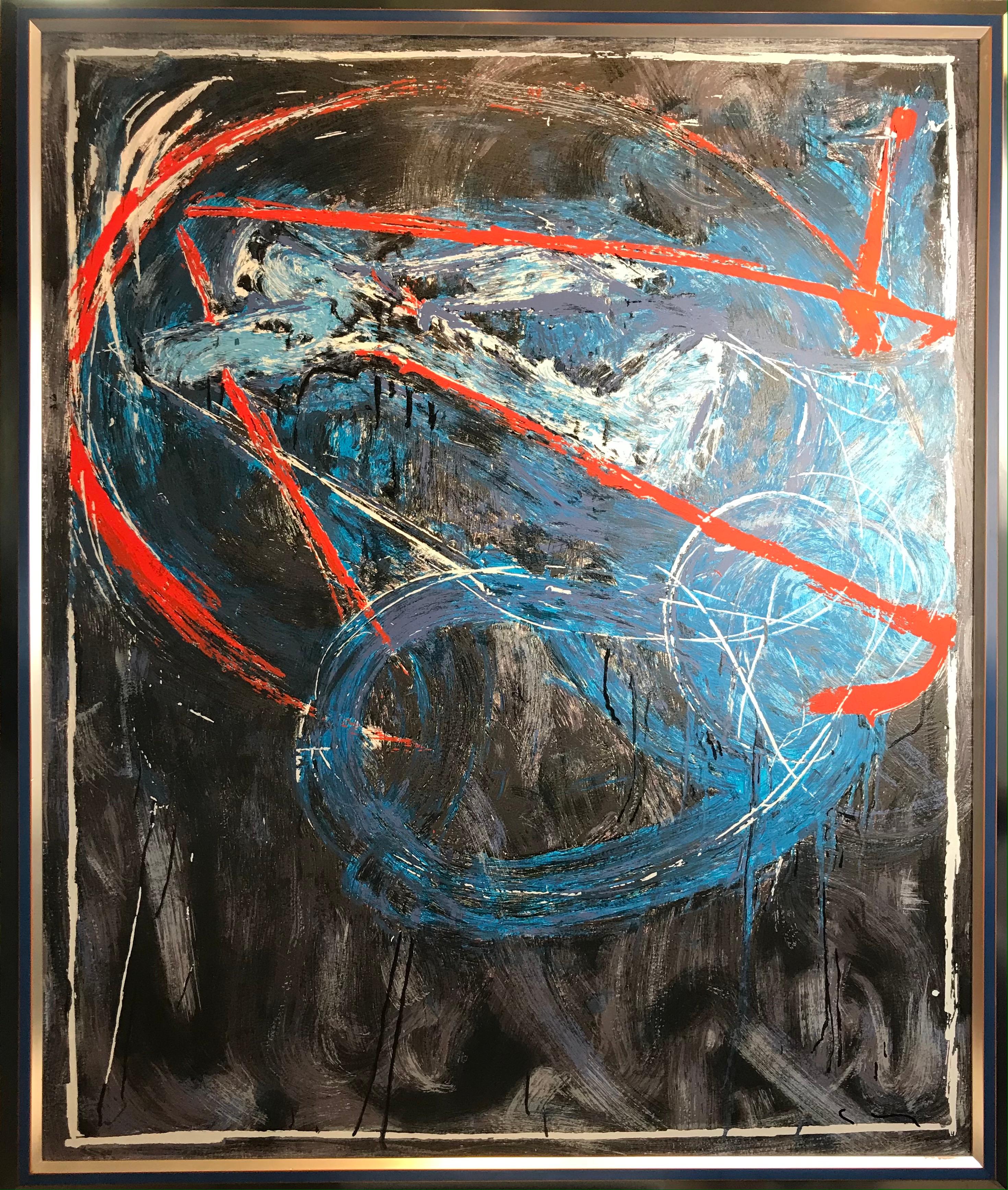 Mario Schifano(1934–1998)- Navigatore notturno -Enamel screen print in 45 colors 3