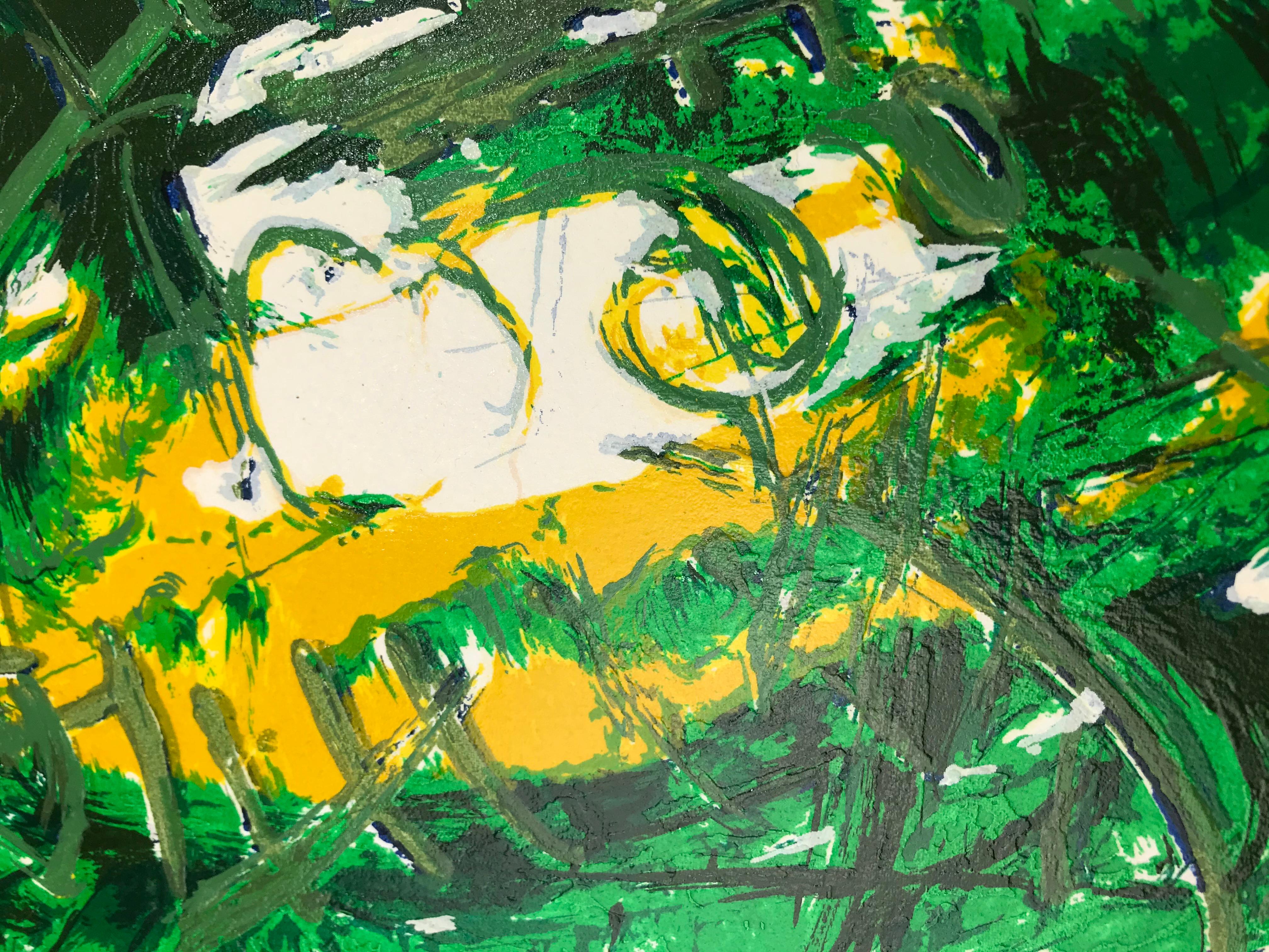 Mario Schifano(1934–1998)- TRENO GIAPPONESE- Screen print in 48 colors paper For Sale 2