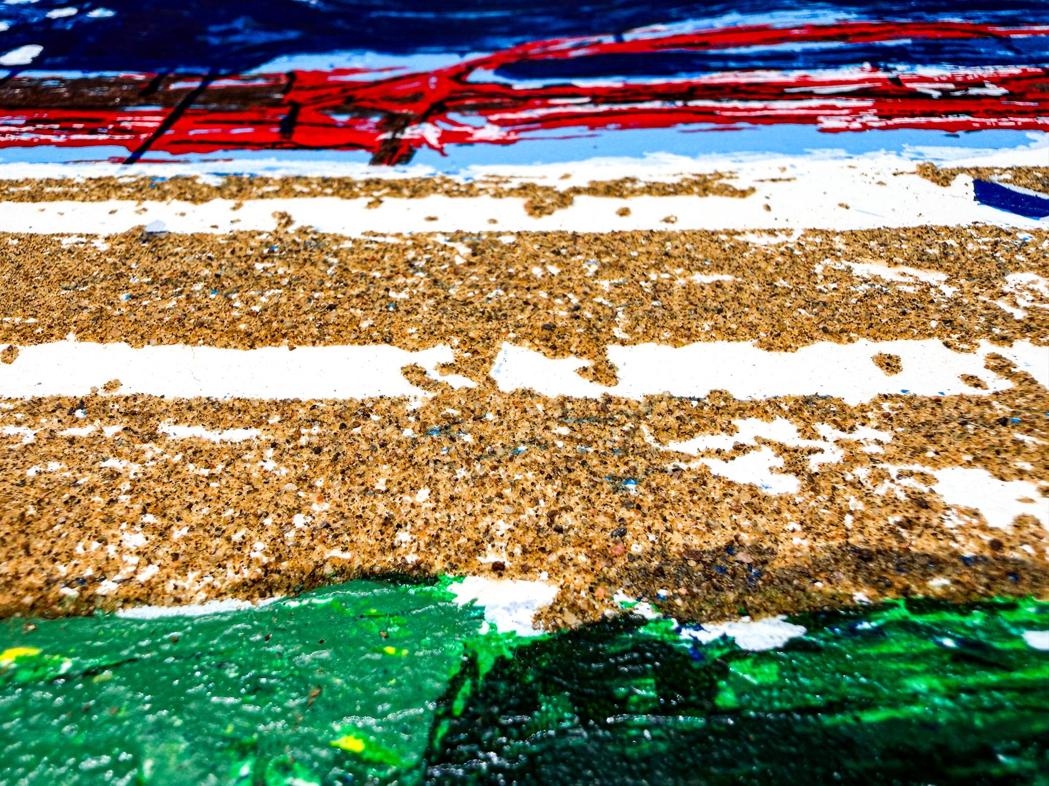 Mario Schifano(1934–1998)- TRENO GIAPPONESE- Screen print in 48 colors paper en vente 3