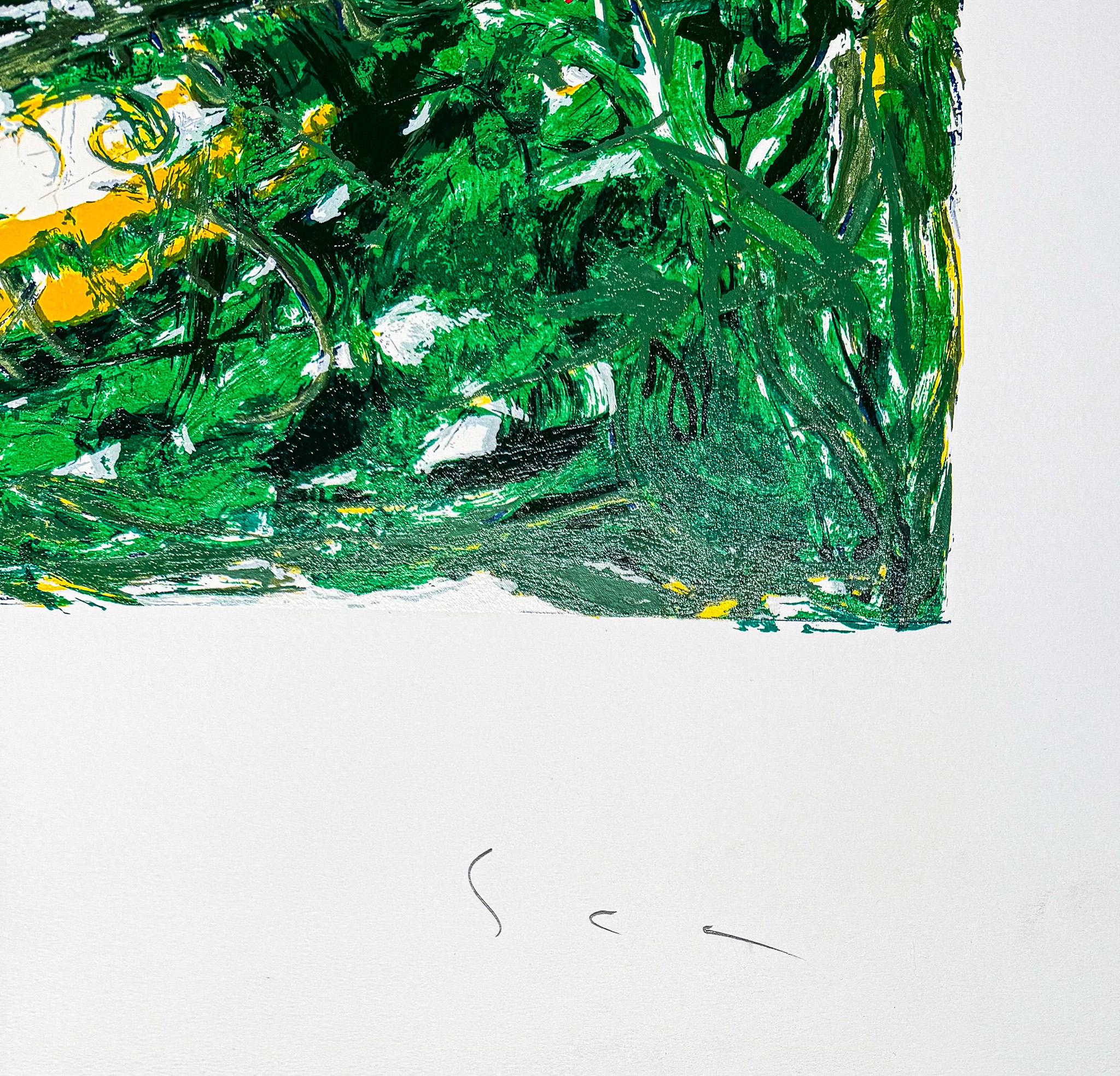 Mario Schifano(1934–1998)- TRENO GIAPPONESE- Screen print in 48 colors paper en vente 6