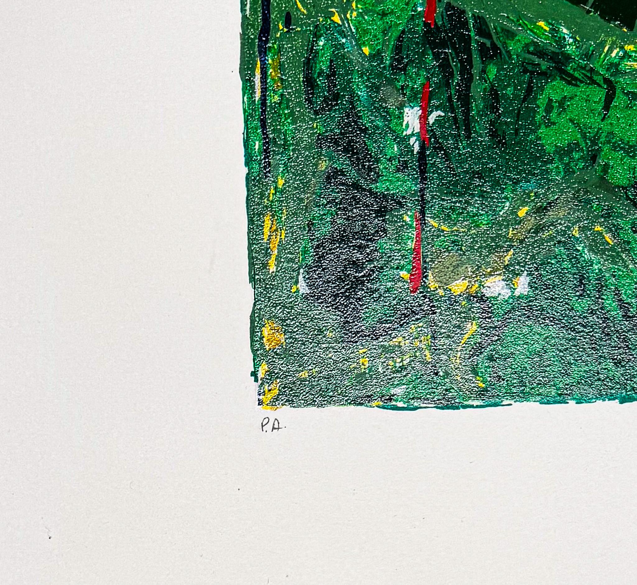 Mario Schifano(1934–1998)- TRENO GIAPPONESE- Screen print in 48 colors paper en vente 7