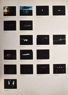 Vintage Night Driver - Original Lithograph by Mario Schifano - 1970s