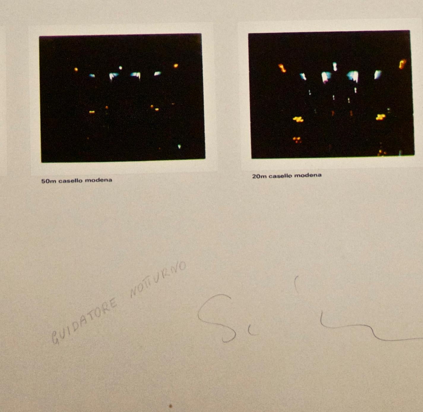 Night Driver - Photolithograph by Mario Schifano - 1970 ca. For Sale 1