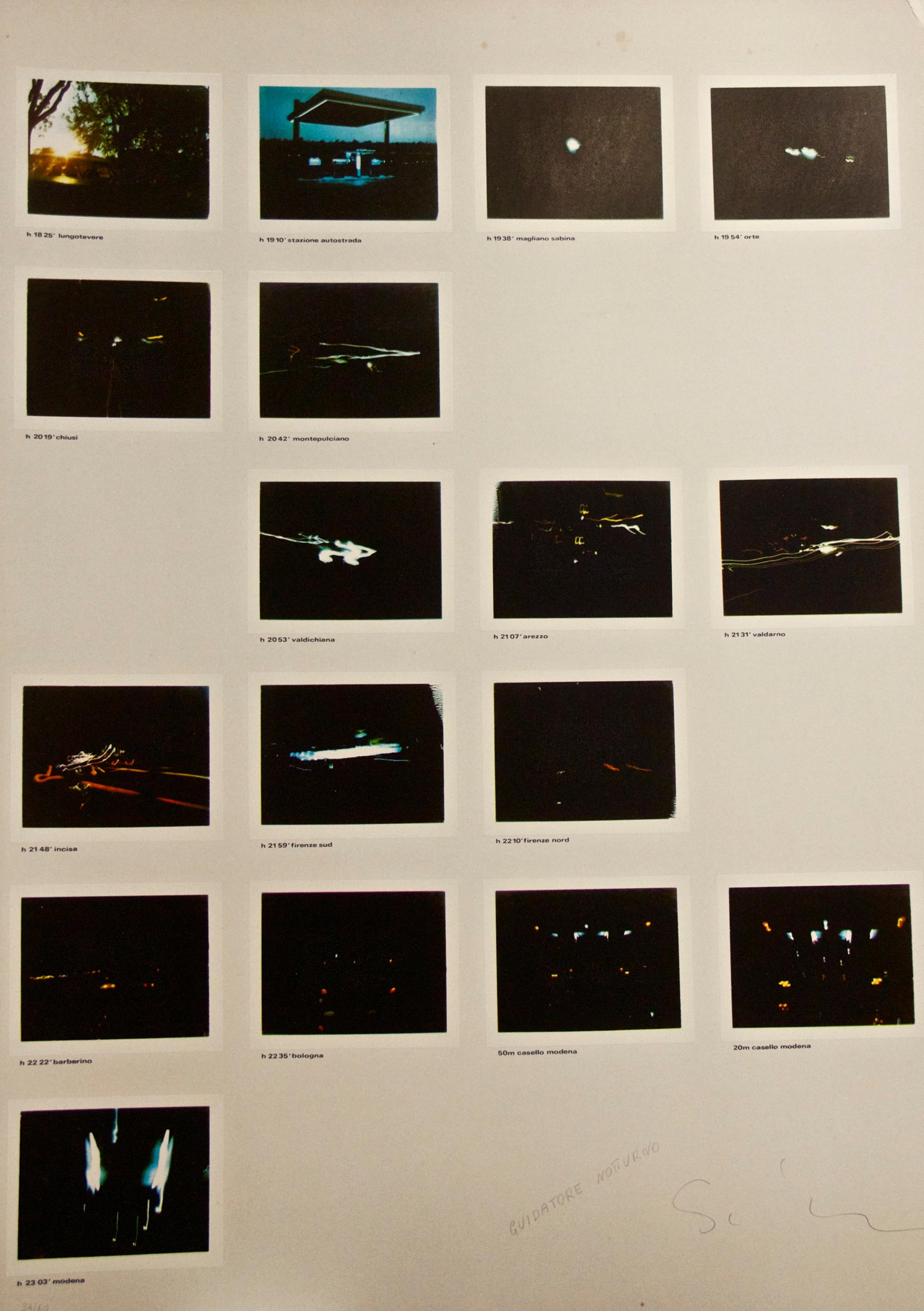 Night Driver - Photolithograph by Mario Schifano - 1970 ca. For Sale 3