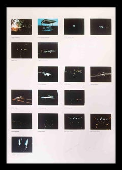 Nacht Driver – Fotolithographie von Mario Schifano – 1970, ca.