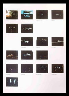 Vintage Night Driver - Photolithograph by Mario Schifano - 1970 ca.