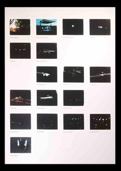 Night Driver - Photolithograph by Mario Schifano - 1970s