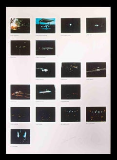 Nachtdriver – Fotolithographie von Mario Schifano – 1970er Jahre
