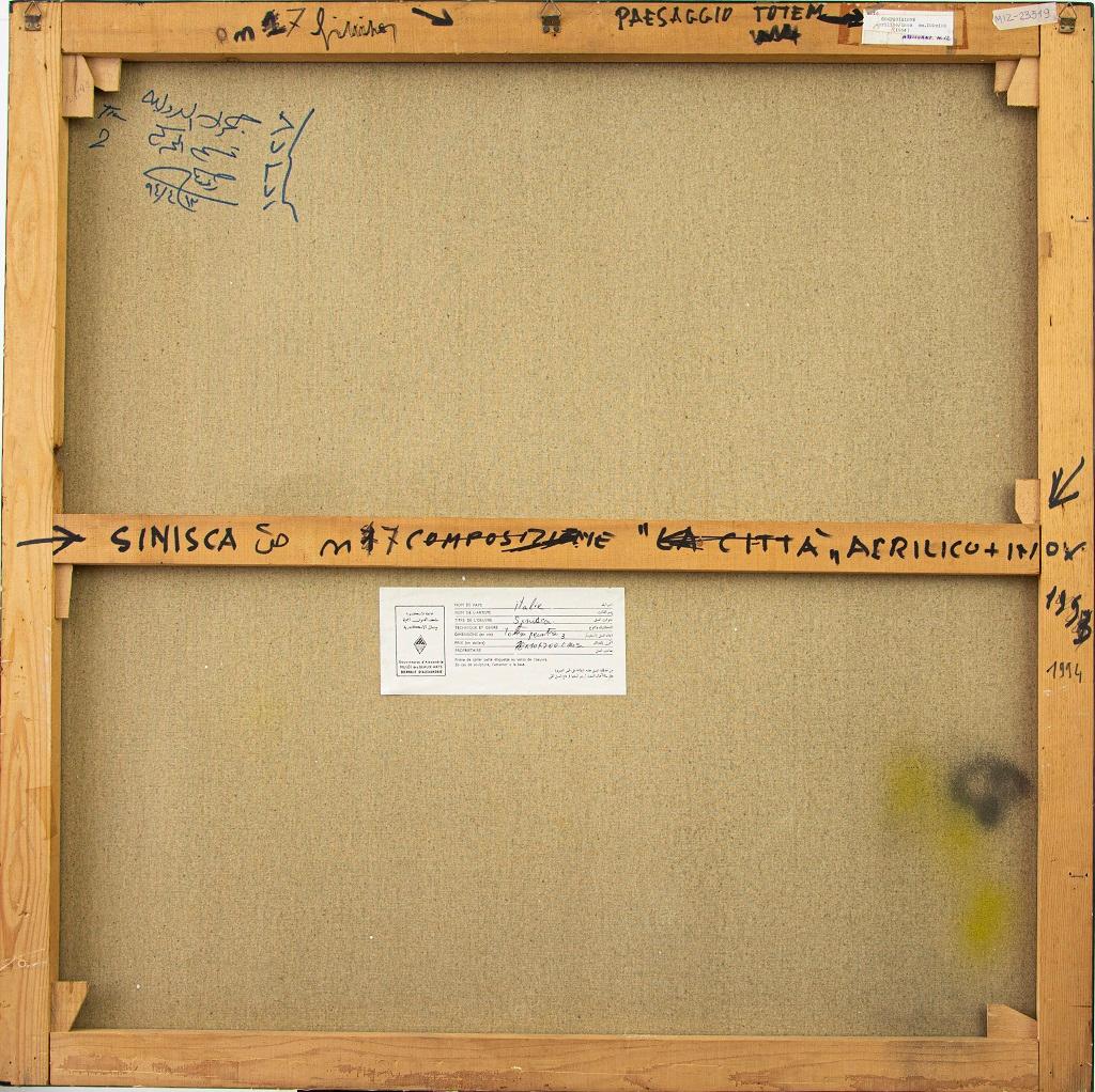 Composition - Mixed Media by Mario Sinisca - 1994 For Sale 1