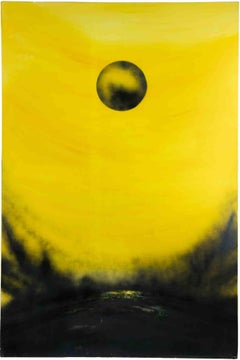 Black Dawn -Oil Paint by Mario Sinisca - 1980s