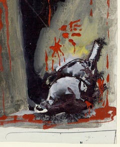 Composizione con sangue - Tempera e inchiostro su carta 1940 ca.