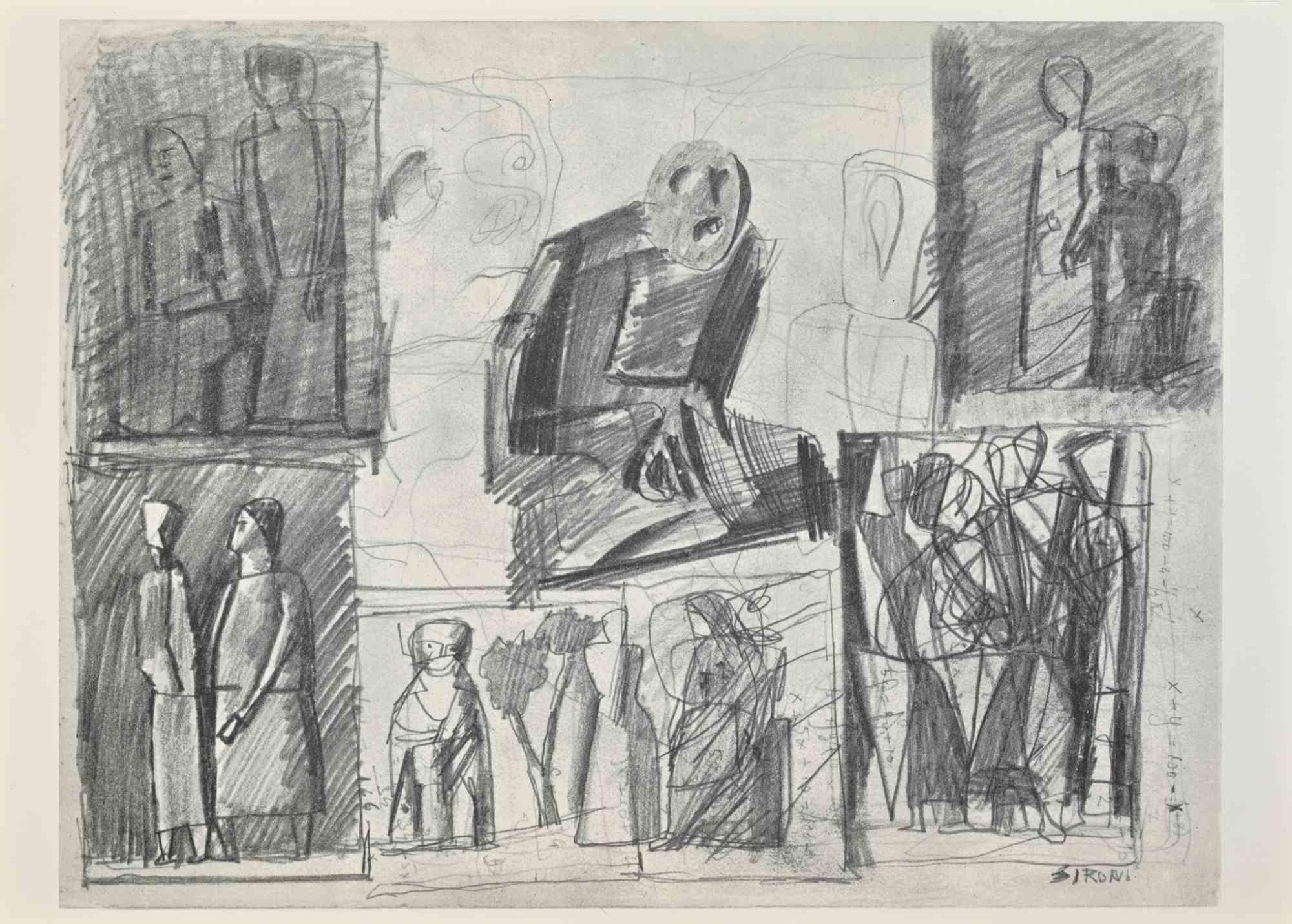Whiting est une œuvre d'art sur carton blanc réalisée d'après l'artiste italien Mario Sironi (1885-1961) en 1961.

Épreuve photographique.

Signé dans le coin inférieur.

Bonnes conditions. 

La mention "19. Appunti - 1961".

Mario Sironi (12 mai