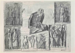 Notes - Mixed Media after Mario Sironi - Mid-20th Century
