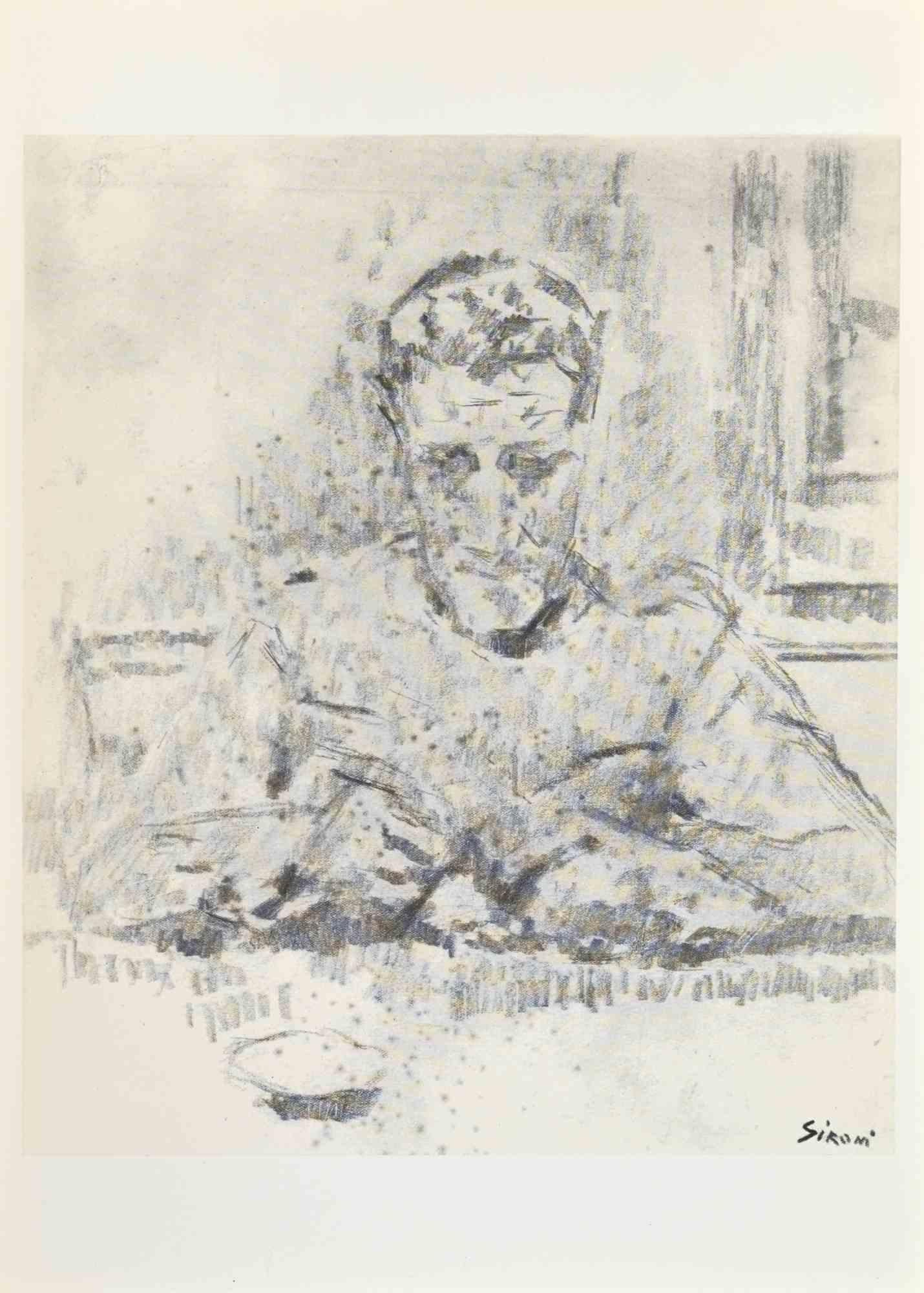 Self-Portrait ist ein Kunstwerk auf weißem Karton nach dem italienischen Künstler Mario Sironi (1885-1961) aus dem Jahr 1917.

Fotodruck.

Signiert in der unteren Ecke.

Gute Bedingungen. 

Auf der Rückseite gedruckt "6. Autoritratto - 1917"

Mario
