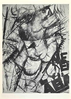 Tabarin Woman - Mixed Media after Mario Sironi - Mid-20th Century