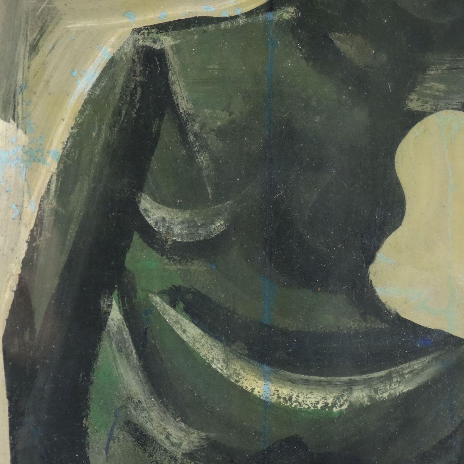 Tempera su carta applicata a tela.. Firmata in basso a destra. Al retro è presente l'etichetta della Galleria Cadario di Milano, dove l'opera è stata esposta.
L'opera è corredata di autentica dell' Archivio Mario Sironi, con numero di archiviazione