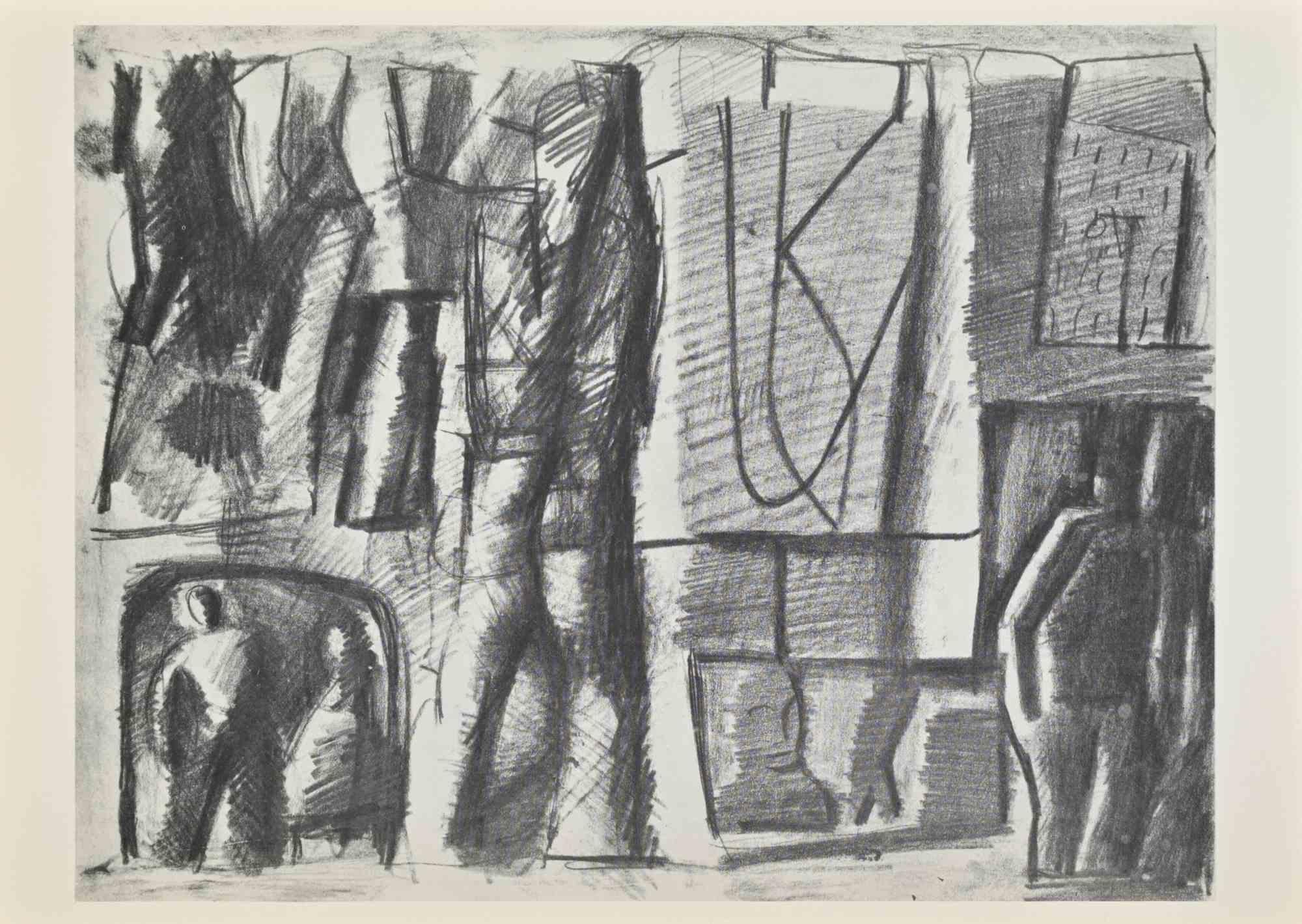 Symbole et mythe est une œuvre d'art sur carton blanc réalisée d'après l'artiste italien Mario Sironi (1885-1961) en 1961.

Épreuve photographique.

Signé dans le coin inférieur.

Bonnes conditions. 

La mention "18. Simbolo e mito - 1961".

Mario