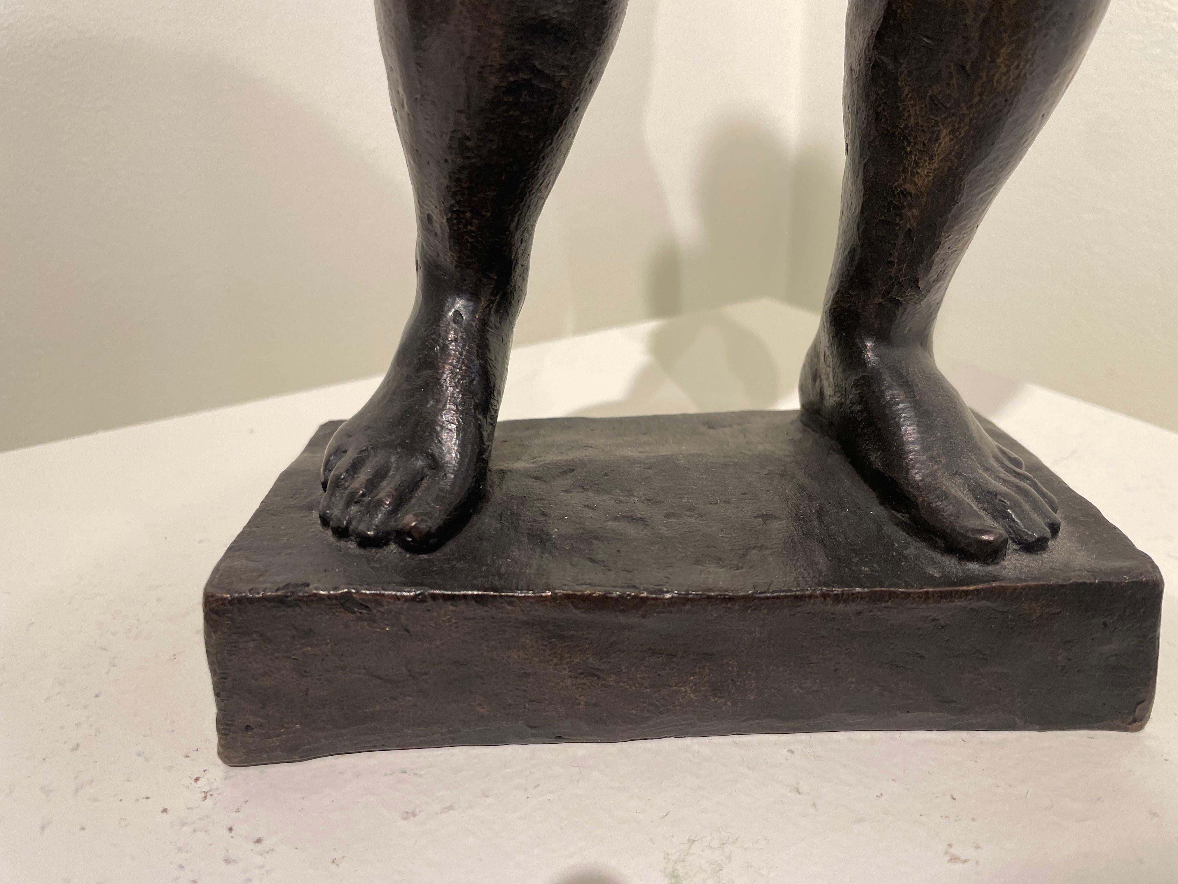 Italian Bronze Sculpture of Nude Woman, Mid 20th Century For Sale 7