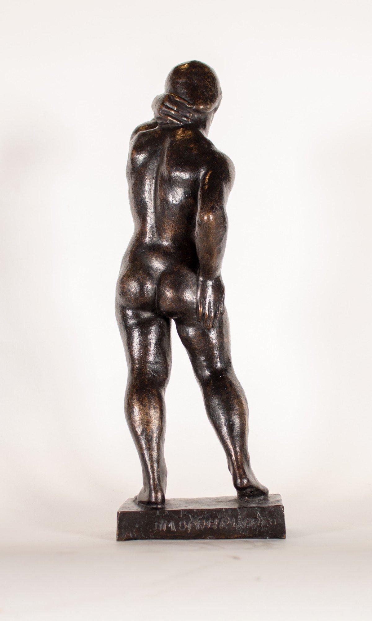 Italian Bronze Sculpture of Nude Woman, Mid 20th Century For Sale 2