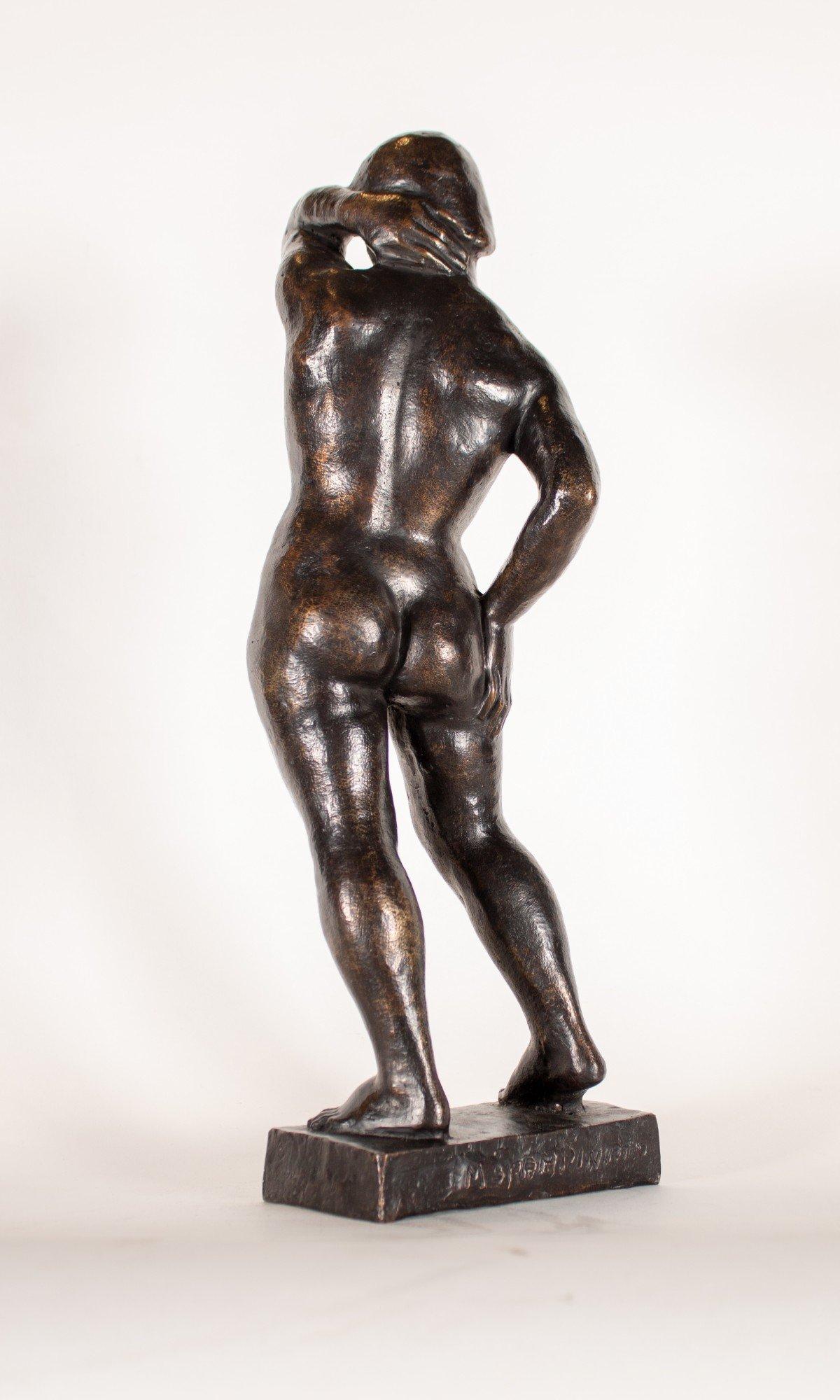 Italian Bronze Sculpture of Nude Woman, Mid 20th Century For Sale 4