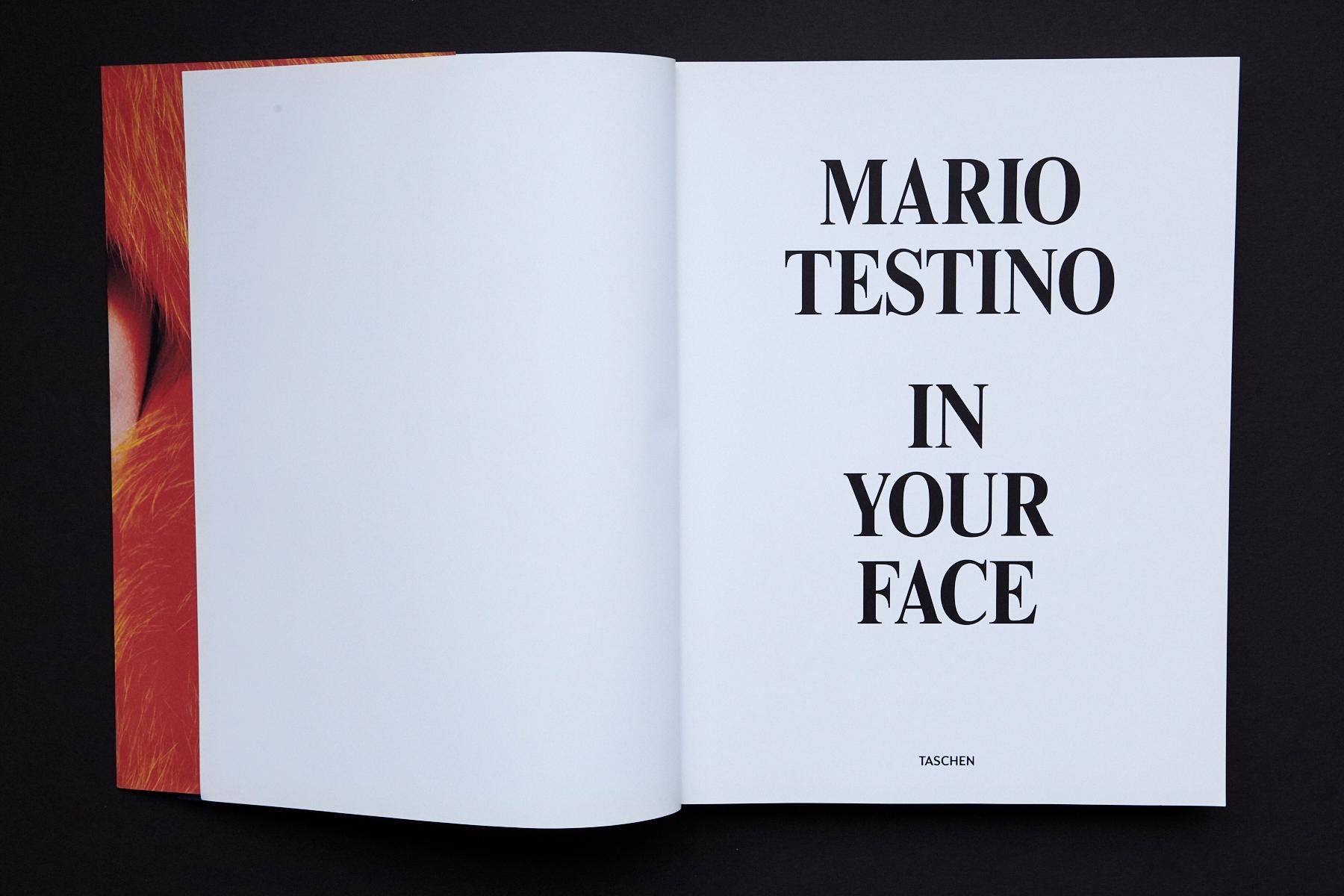 Mario Testino, In Your Face, MFA Boston, Taschen Verlag, First Edition, 2012 In Good Condition For Sale In Pau, FR