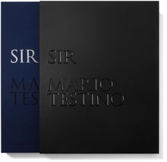 Signed Mario Testino SIR Collector's Edition Book with Metal Slipcase