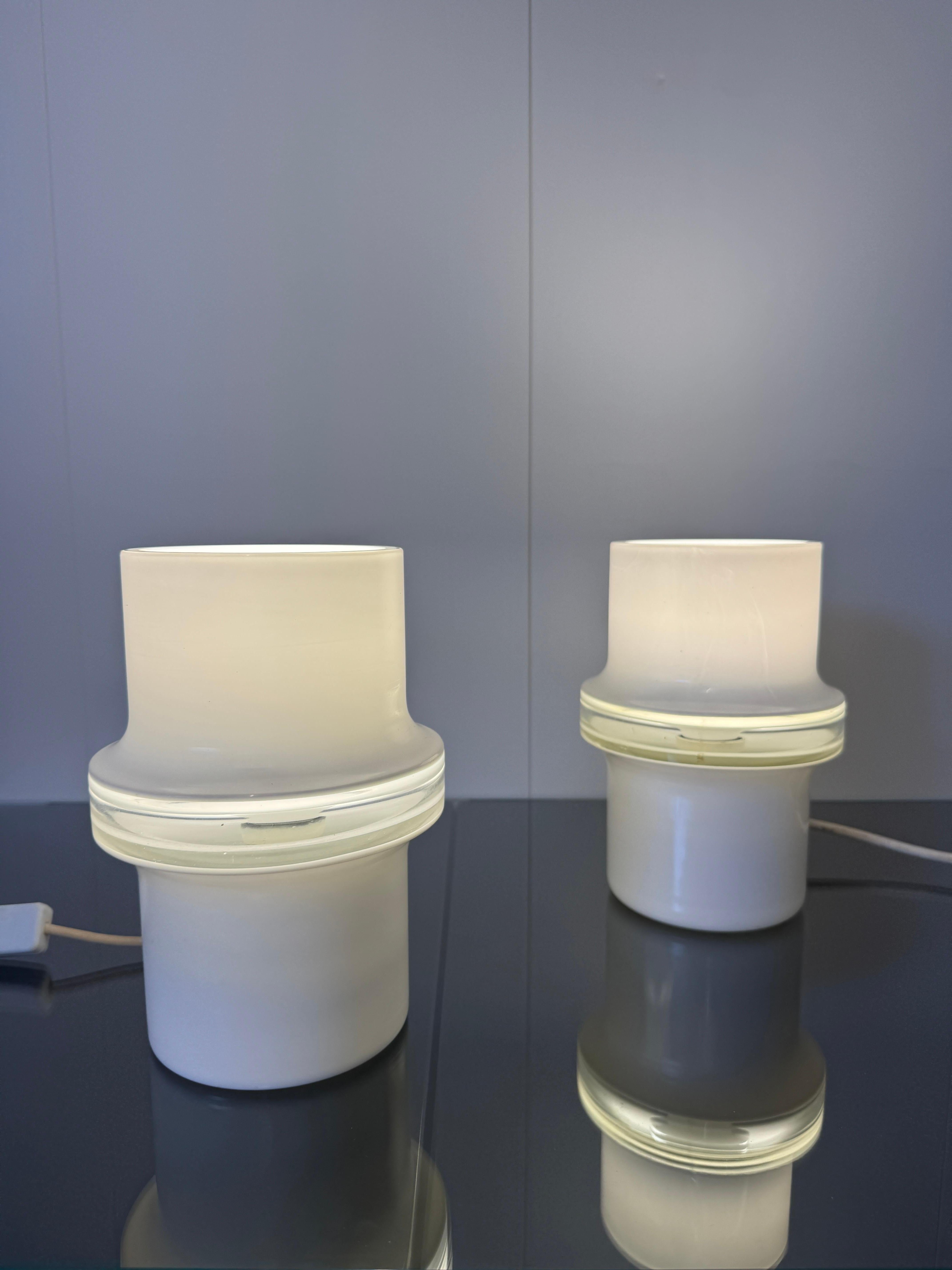 Late 20th Century Mario Ticcò, Paire de lampes Nebulosa mod. 823.00, Prod. Venini, 1970 en vente
