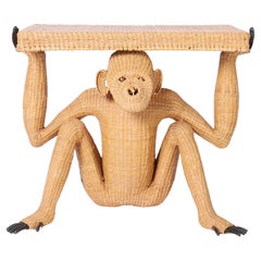 Mario Torres Mid Century Wicker Monkey Konsole