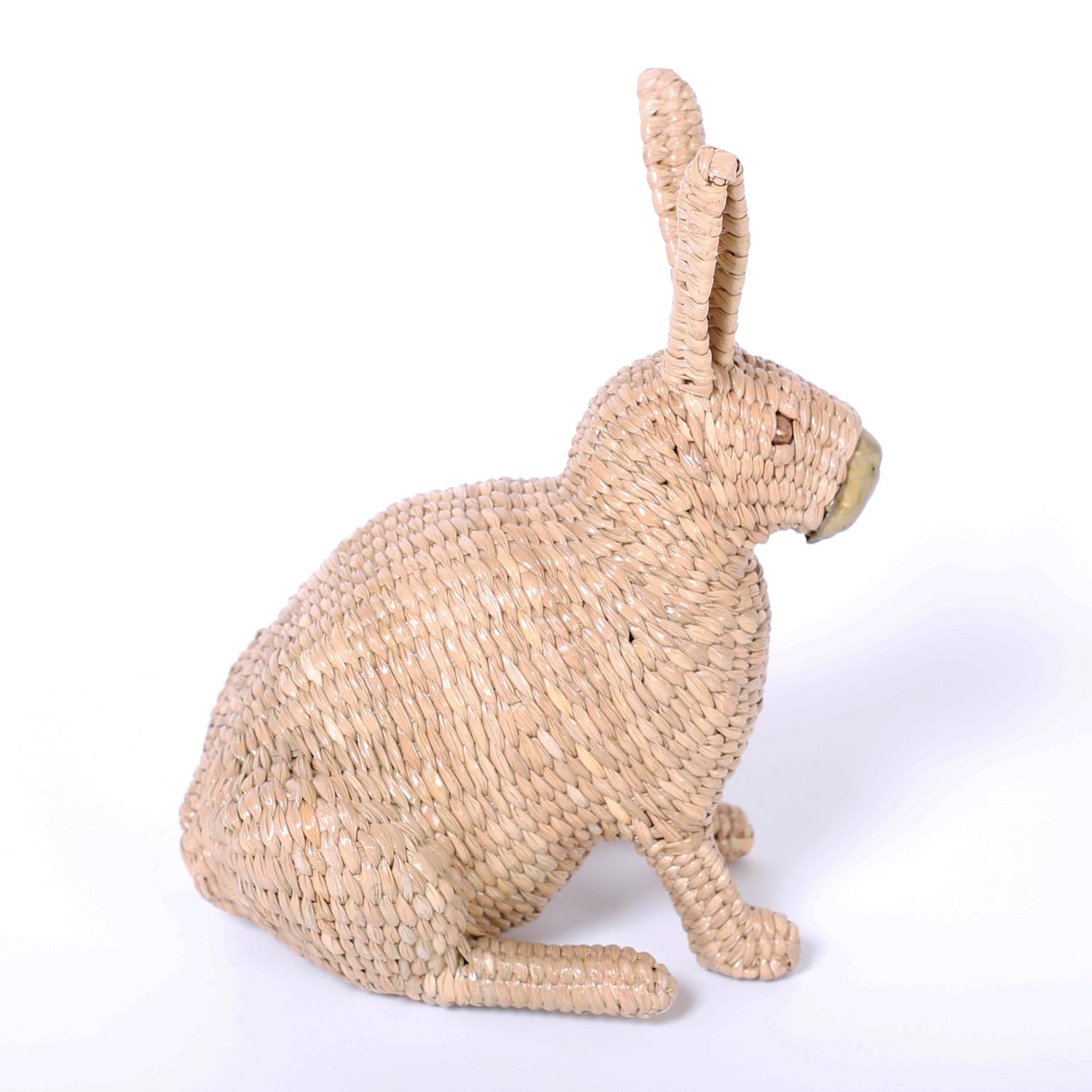 wicker bunnies