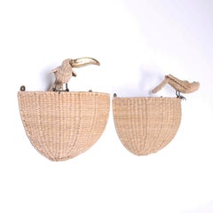 Mario Torres - Appliques en osier avec toucans