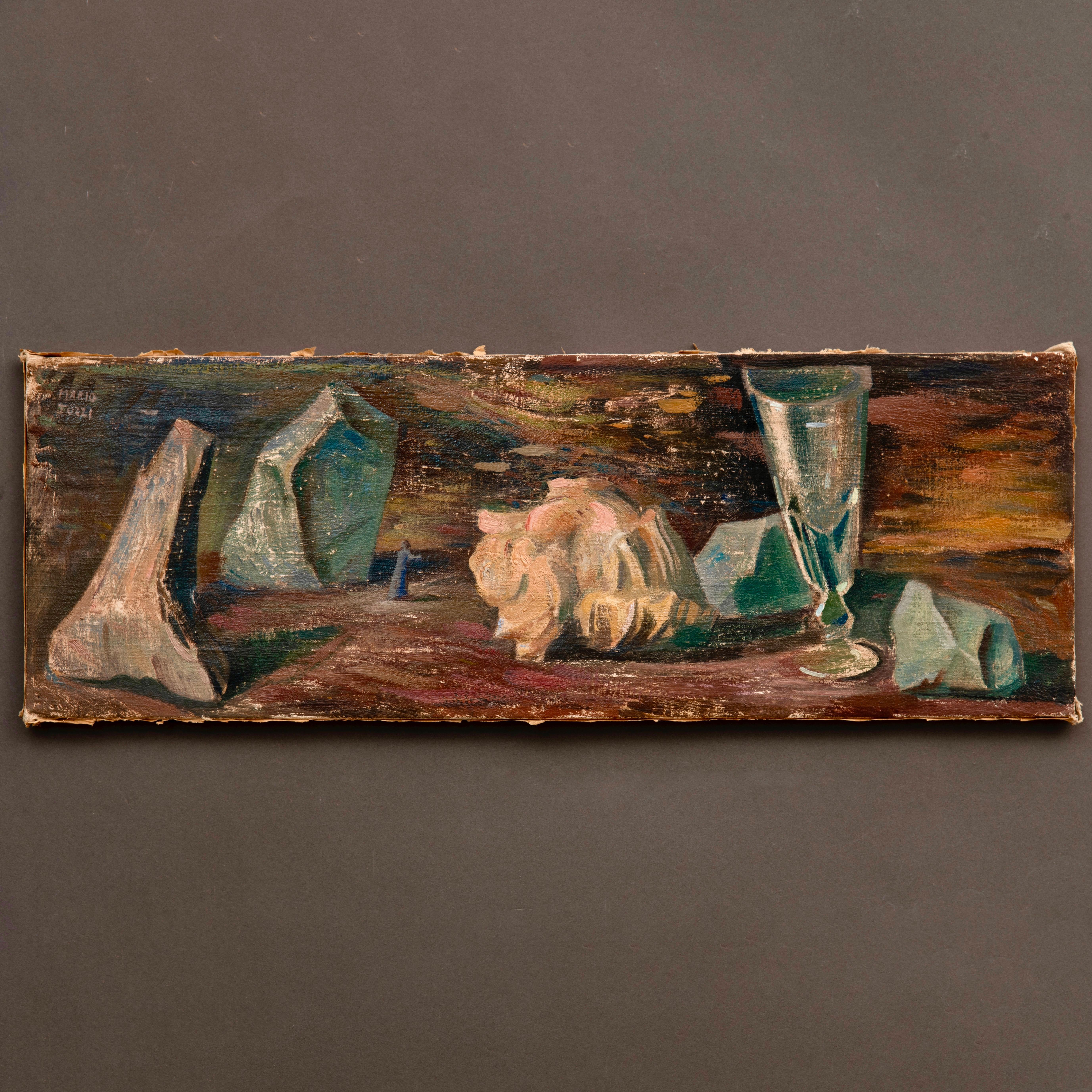 Mario Tozzi Mid-Century Italian Signed and Archived Still Life For Sale 8