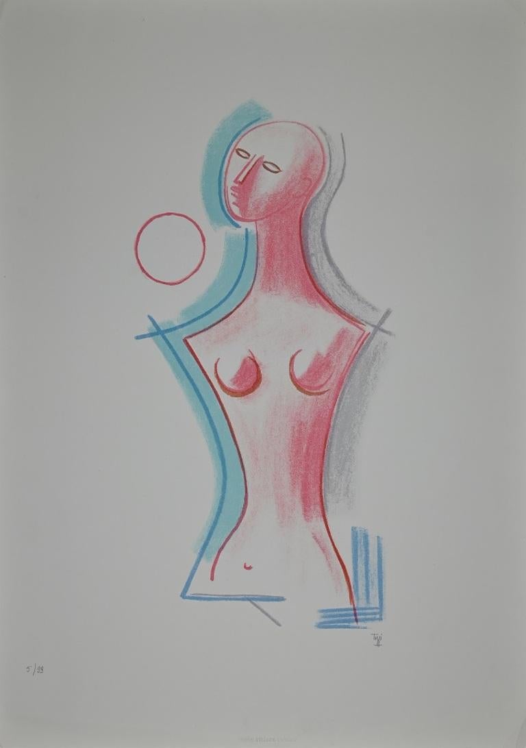 Untitled is a lithograph realized by  Mario Tozzi  in 1970s.

Good conditions except for some light folds.

Hand-signed on the lower right. 

Numbered on the lower left.Edition of 99.