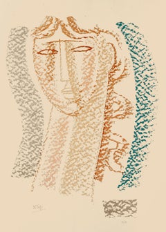 Woman - Original Lithograph by Mario Tozzi - Mid 20th Century