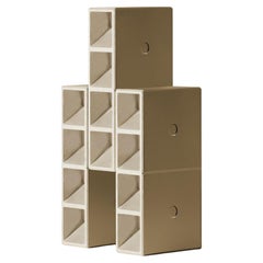 Mario Tsai, Aluminium Champagne Painted Tsai Table Lamp by Cassina