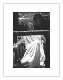 Malcolm McDowell und Sir John Gielgud, Filmset-Fotografie von Mario Tursi