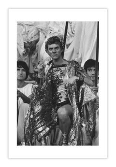 Malcolm McDowell as Caligula, Film set photograph by Mario Tursi