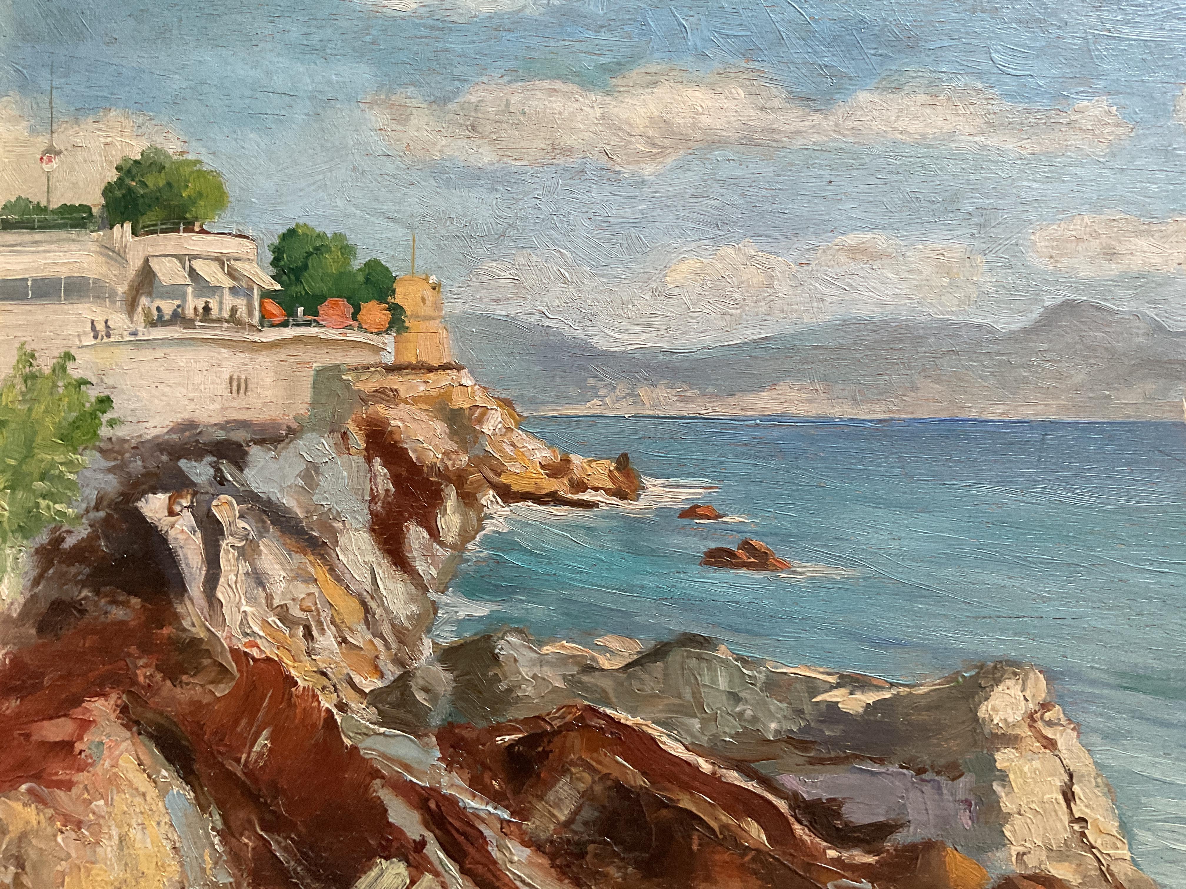 italian coast painting