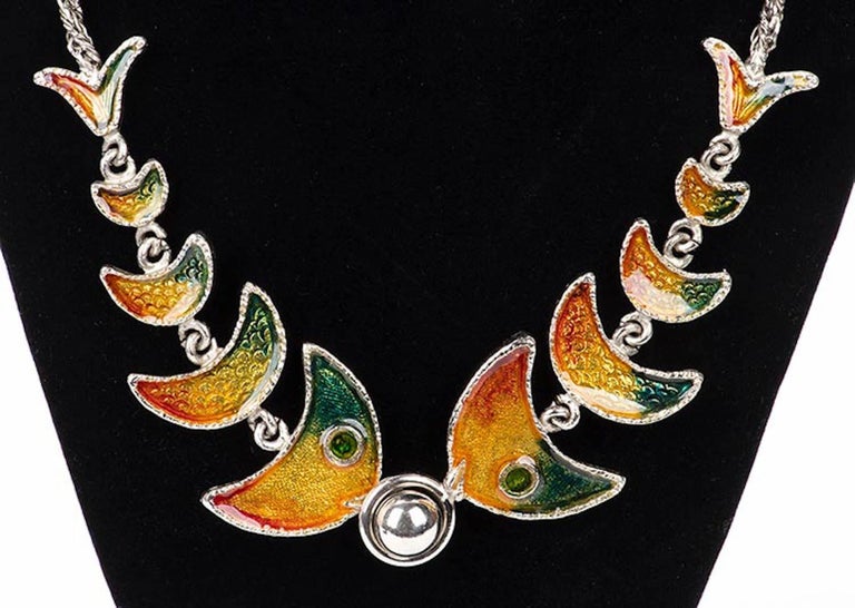 Mario Valentino per Bijoux Cascio 1970s Fish Necklace For Sale at 1stDibs |  mario valentino necklace