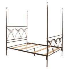 Mario Villa Steel “Palm Leaf” Queen Bed Frame