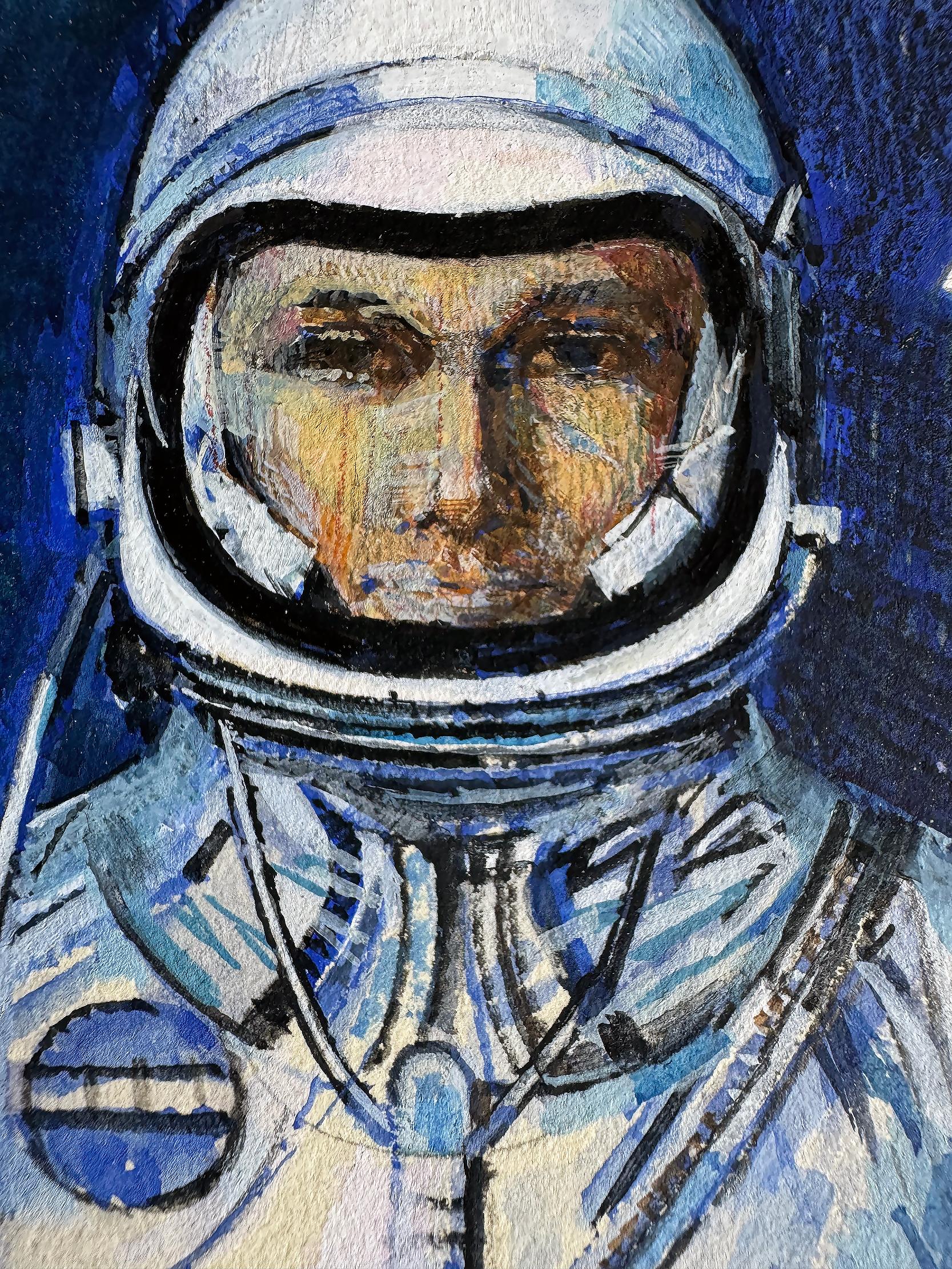 Astronaut - Space Man Mitte des Jahrhunderts - Howard Hughes im Angebot 4