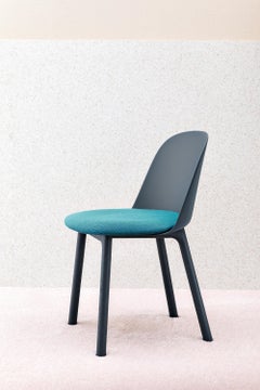 Mariolina Chair in Stained Black Ash Legs and Red Polypropylene Seat by E-GGs