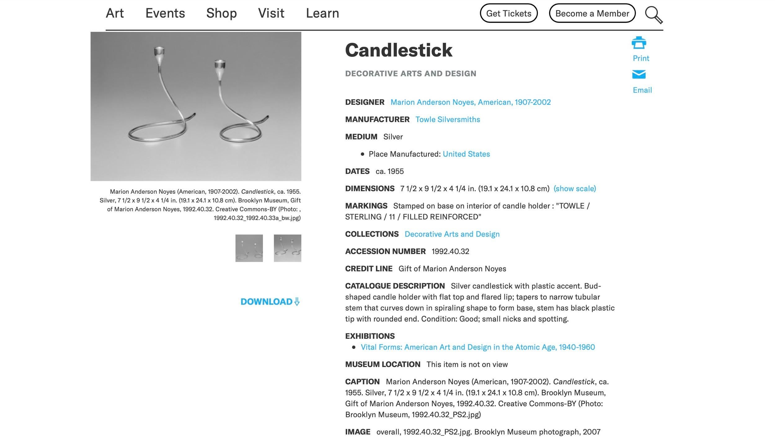 Paar Marion Anderson Noyes Towle Serpentinen-Kerzenständer aus Sterlingsilber in Serpentinenform  im Angebot 15